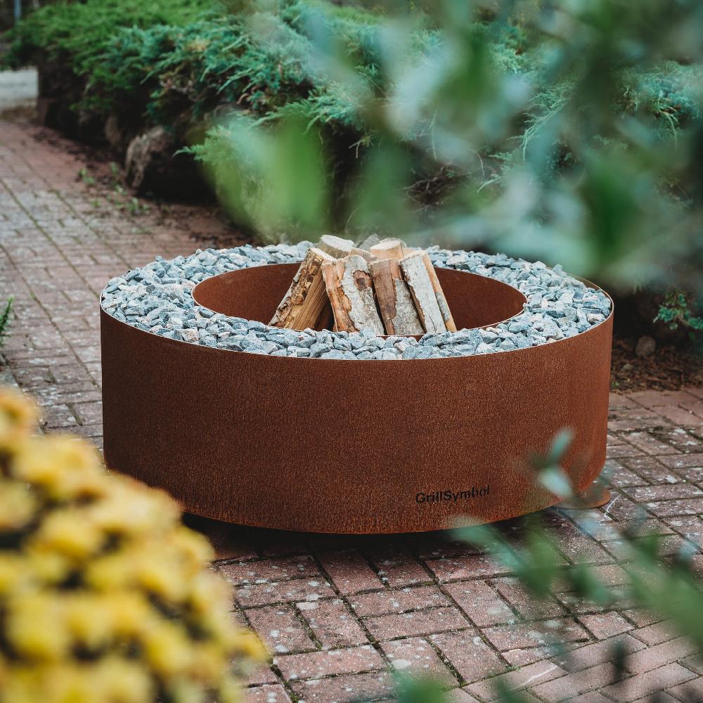 grillsymbol GrillSymbol Corten Steel Fire Pit Luna + GIFTS