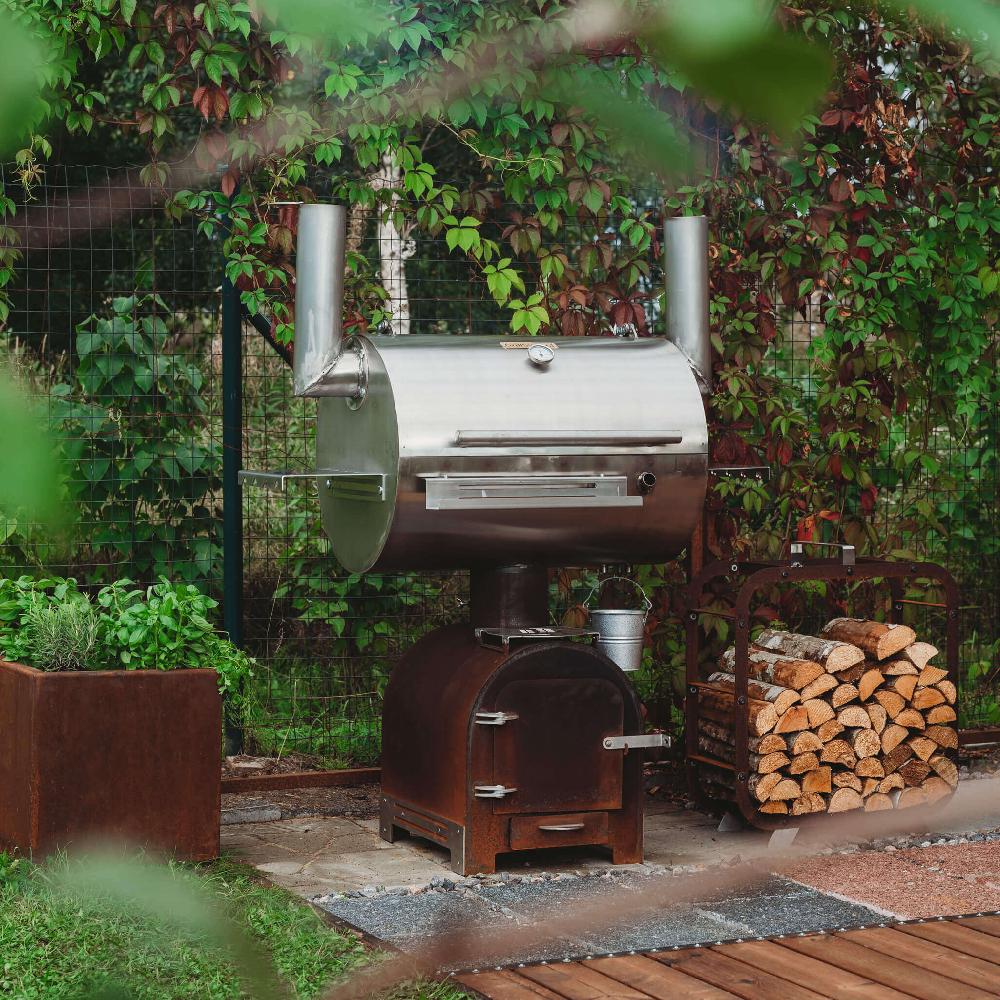 Grillsymbol GrillSymbol Corten Steel Firewood Basket Leo 58*58 Cm