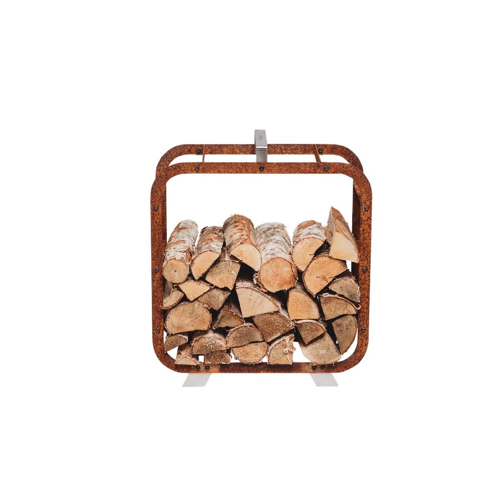 Grillsymbol GrillSymbol Corten Steel Firewood Basket Leo 58*58 Cm