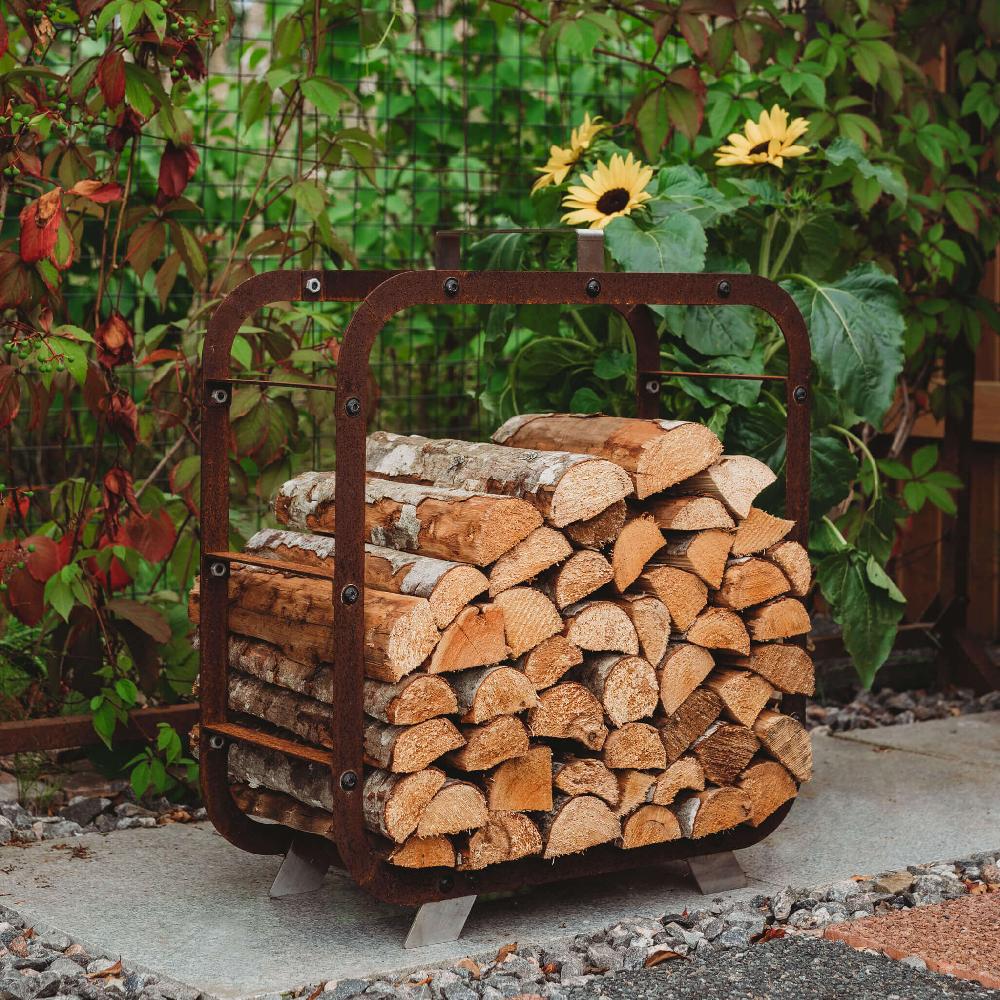 grillsymbol GrillSymbol Corten Steel Firewood Basket Leo 58*58 cm