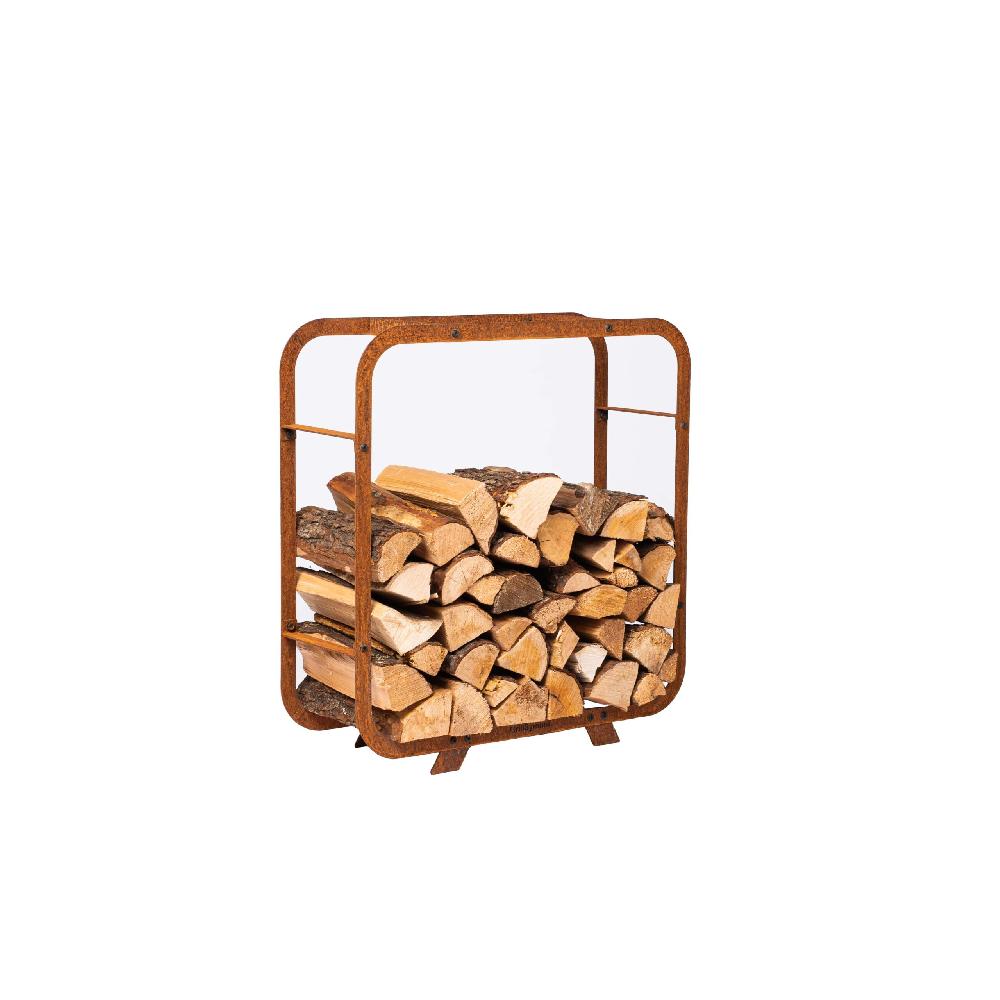 Grillsymbol GrillSymbol Corten Steel Firewood Rack Ake 72*72 Cm