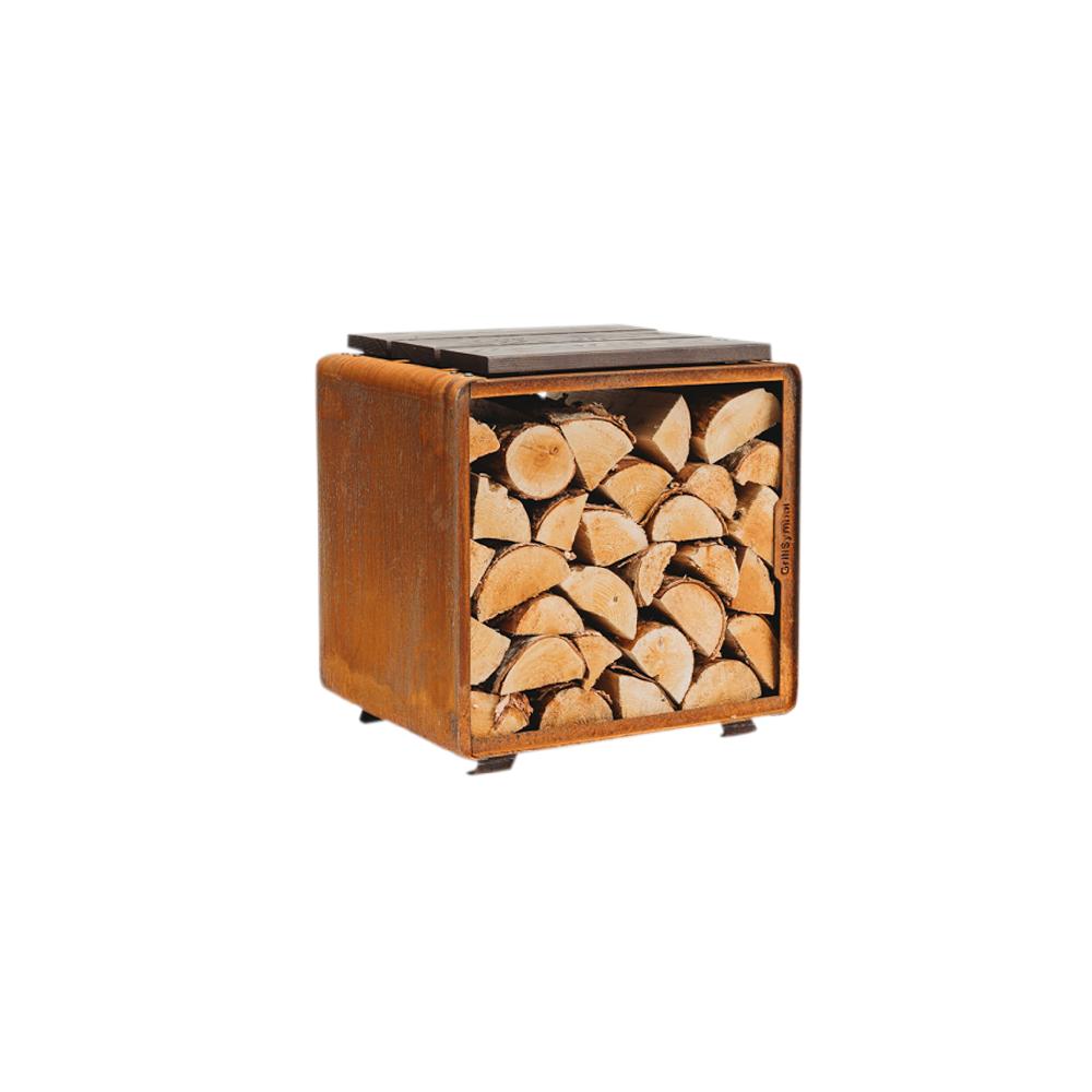 Grillsymbol GrillSymbol Corten Steel Firewood Rack Enzo Rack-S