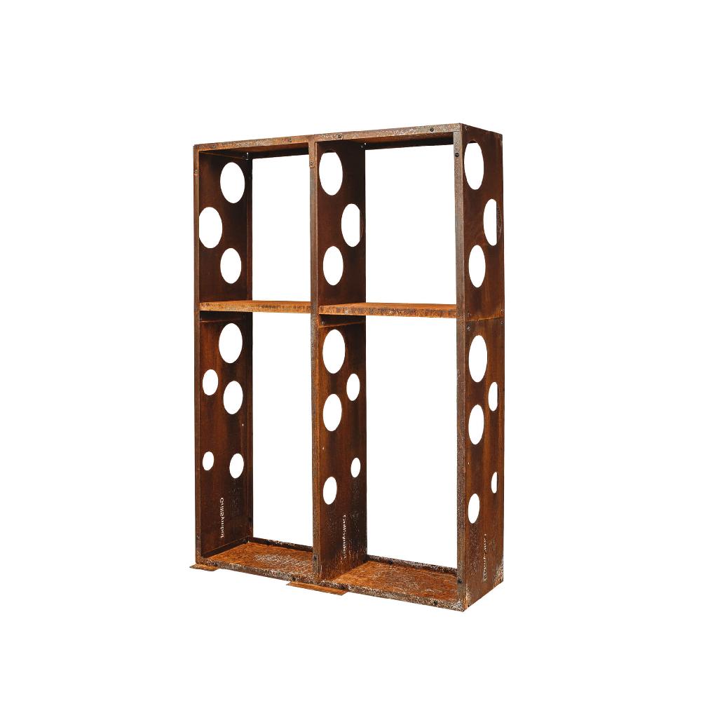 Grillsymbol GrillSymbol Corten Steel Firewood Rack WALL 119*37*170 Cm
