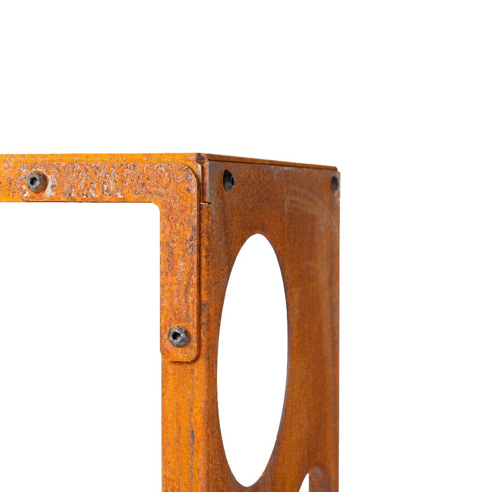 Grillsymbol GrillSymbol Corten Steel Firewood Rack WoodStock-M 60*37*106 Cm