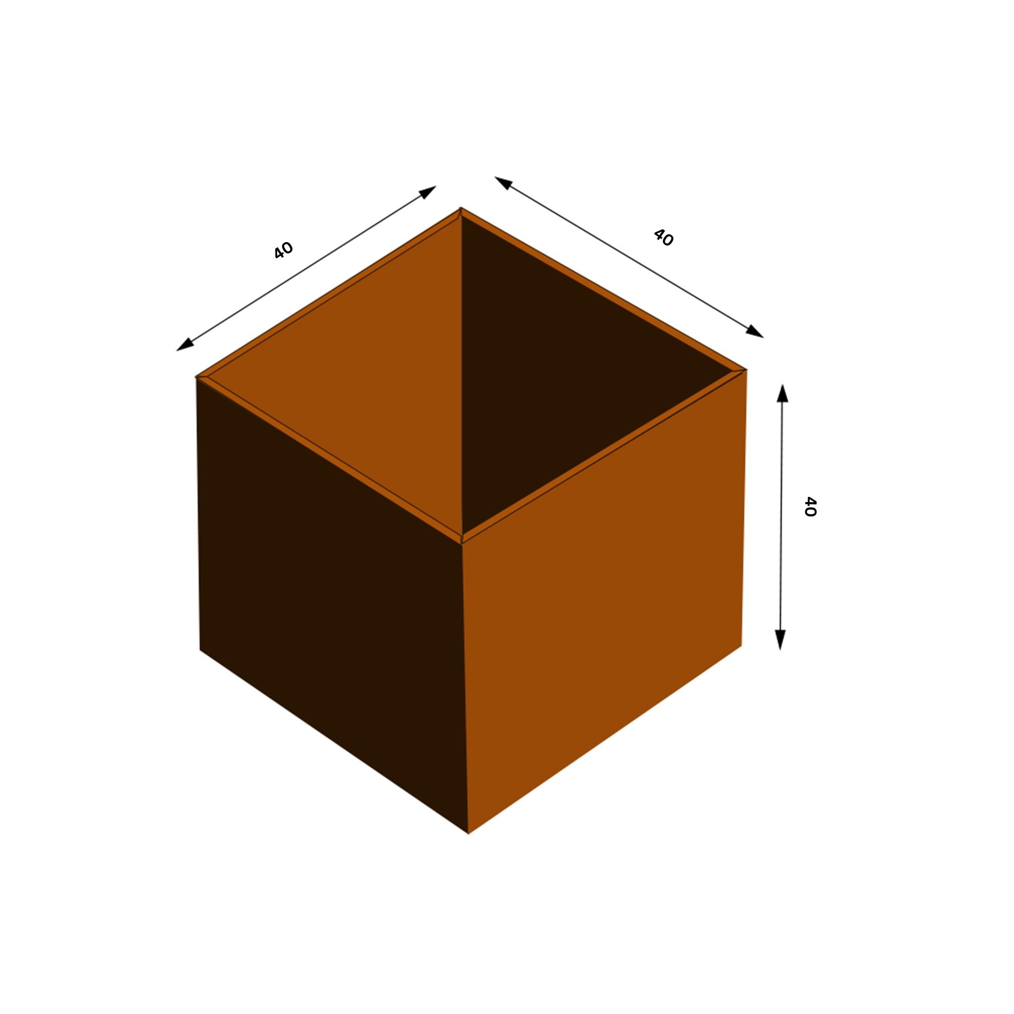 Grillsymbol GrillSymbol Corten Steel Planter Fiora L