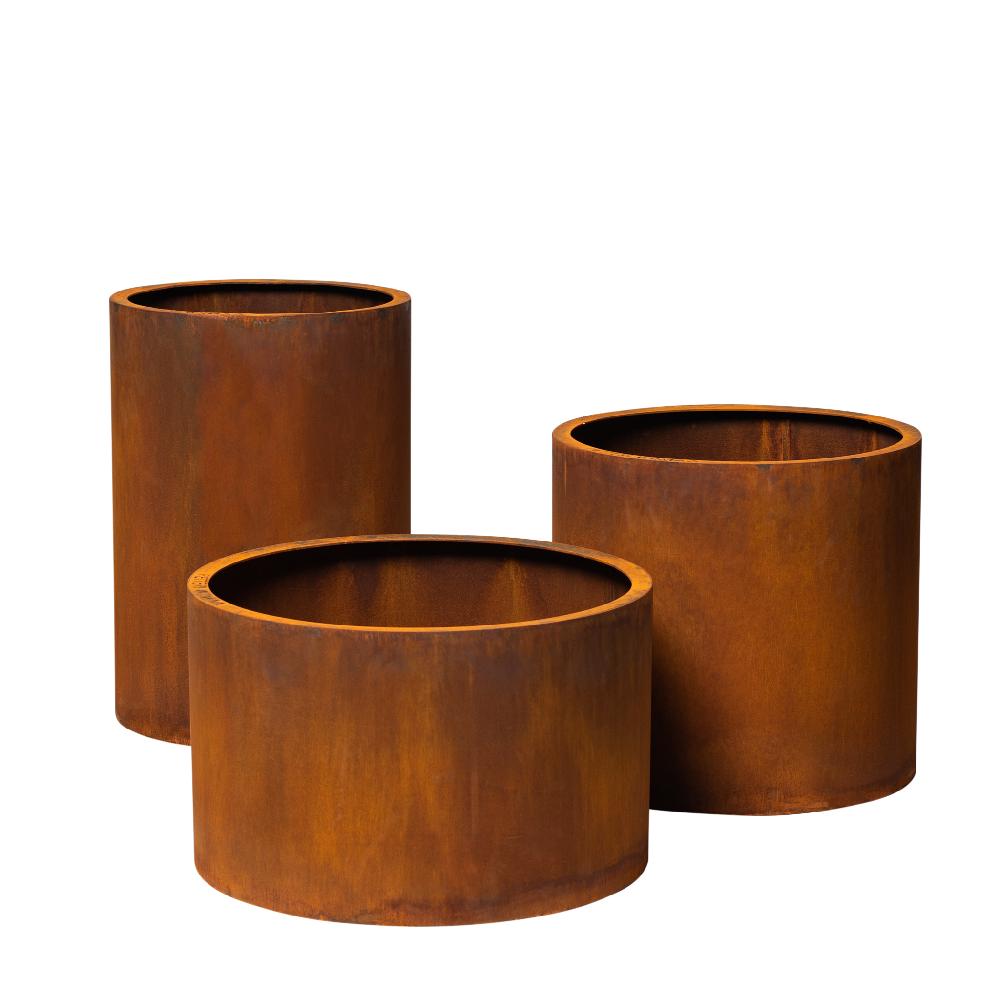 Grillsymbol GrillSymbol Corten Steel Planters Set Of 3 Sisters