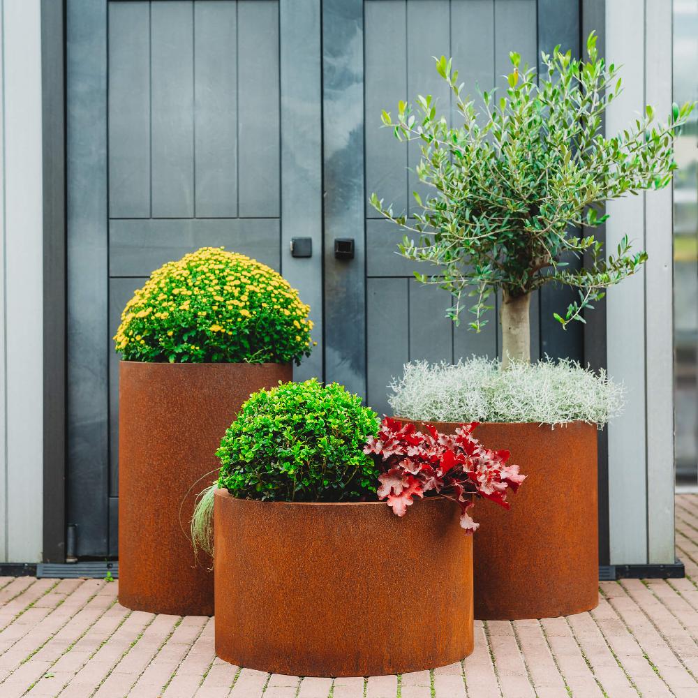 grillsymbol GrillSymbol Corten Steel Planters Set of 3 Sisters