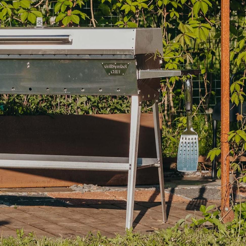 grillsymbol GrillSymbol Charcoal Grill Chef Silver