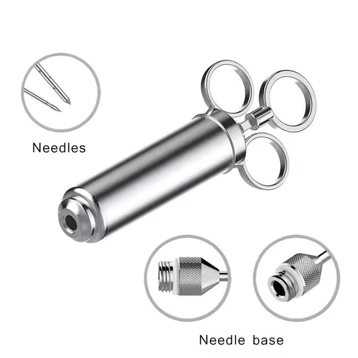 Grillsymbol GrillSymbol Meat Injector + 3 Needles (Ring Design)