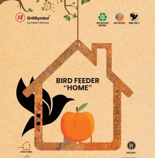 Grillsymbol Petteri Wiimaa Bird Feeder Home 1=2
