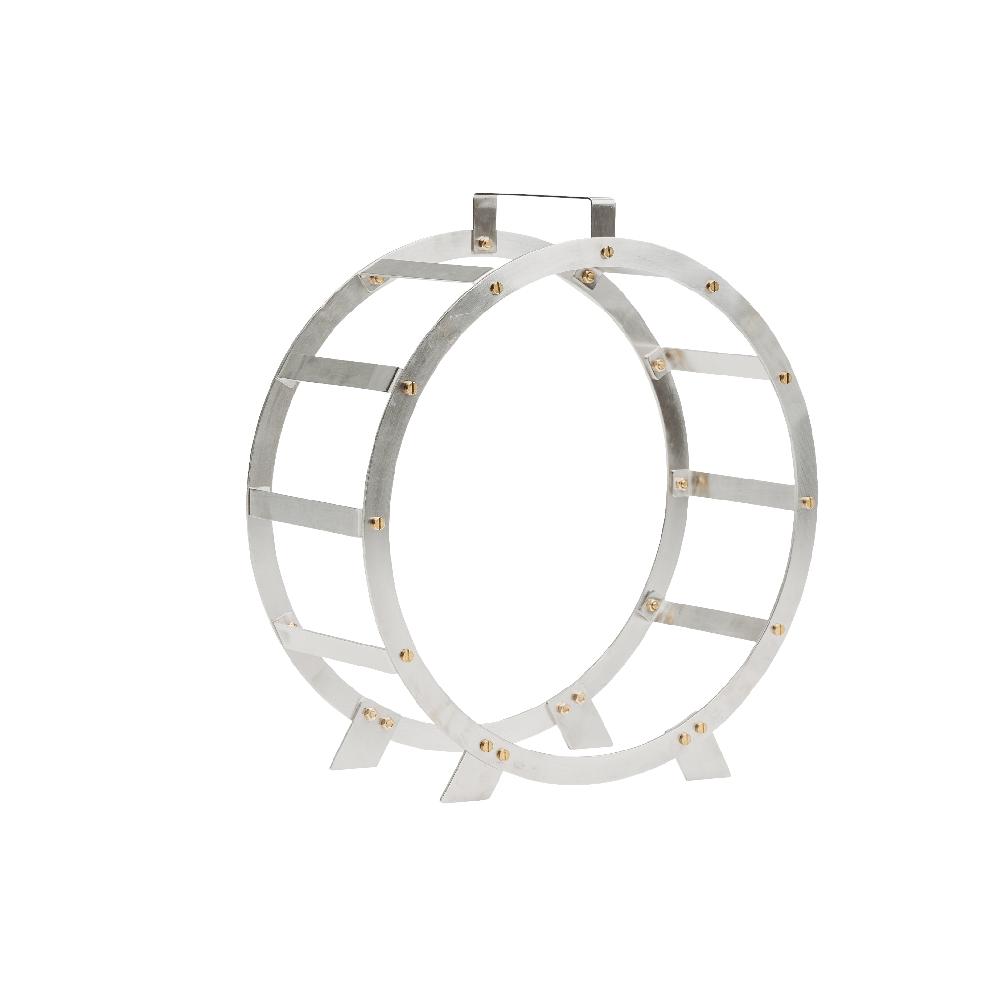 Grillsymbol GrillSymbol Stainless Steel Firewood Basket Hugo ø 58 Cm