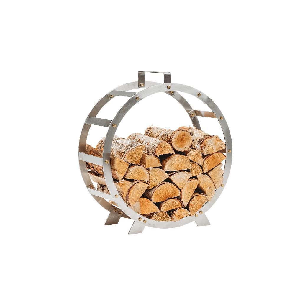 grillsymbol GrillSymbol Stainless Steel Firewood Basket Hugo ø 58 cm