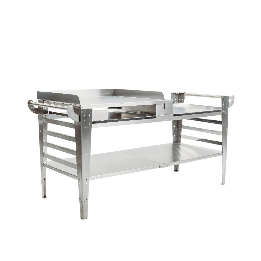 Grillsymbol GrillSymbol Stainless Steel Side Table For Pizza Oven Baso-inox-XL