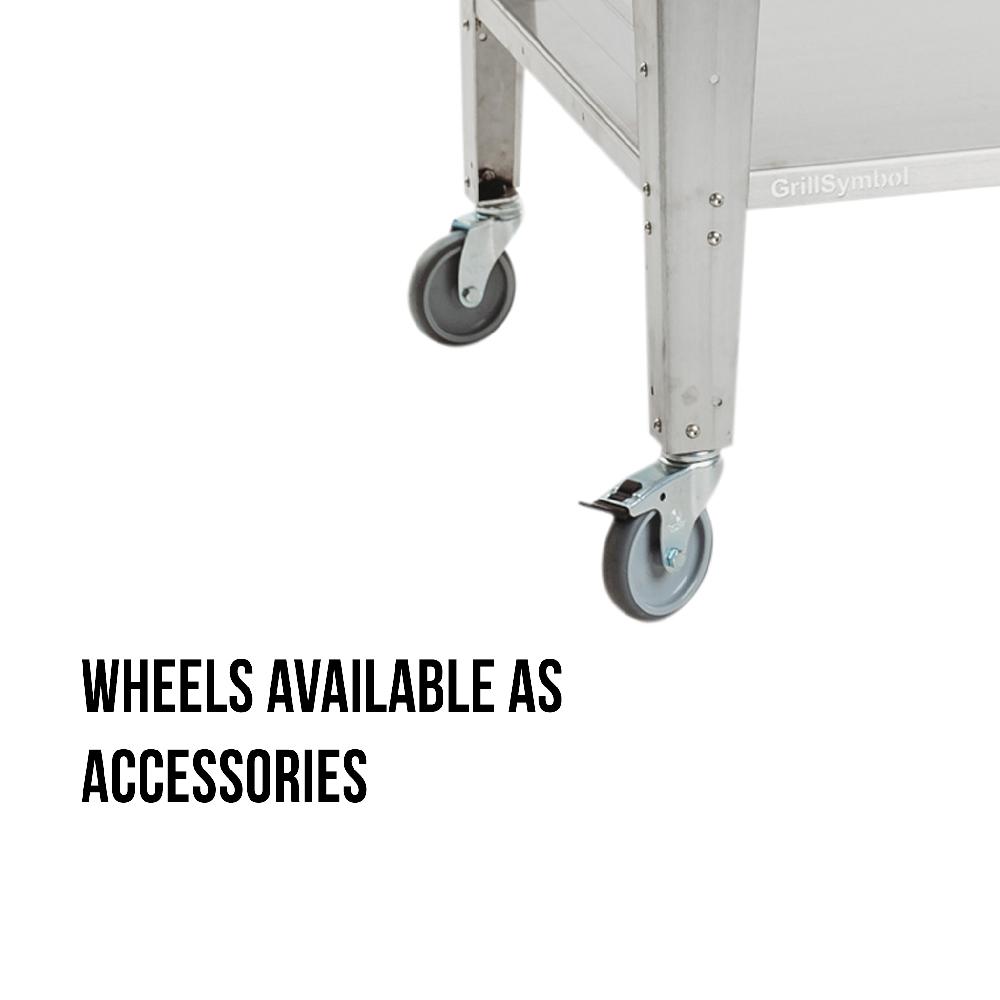 Grillsymbol GrillSymbol Stainless Steel Side Table For Pizza Oven Baso-inox-XL