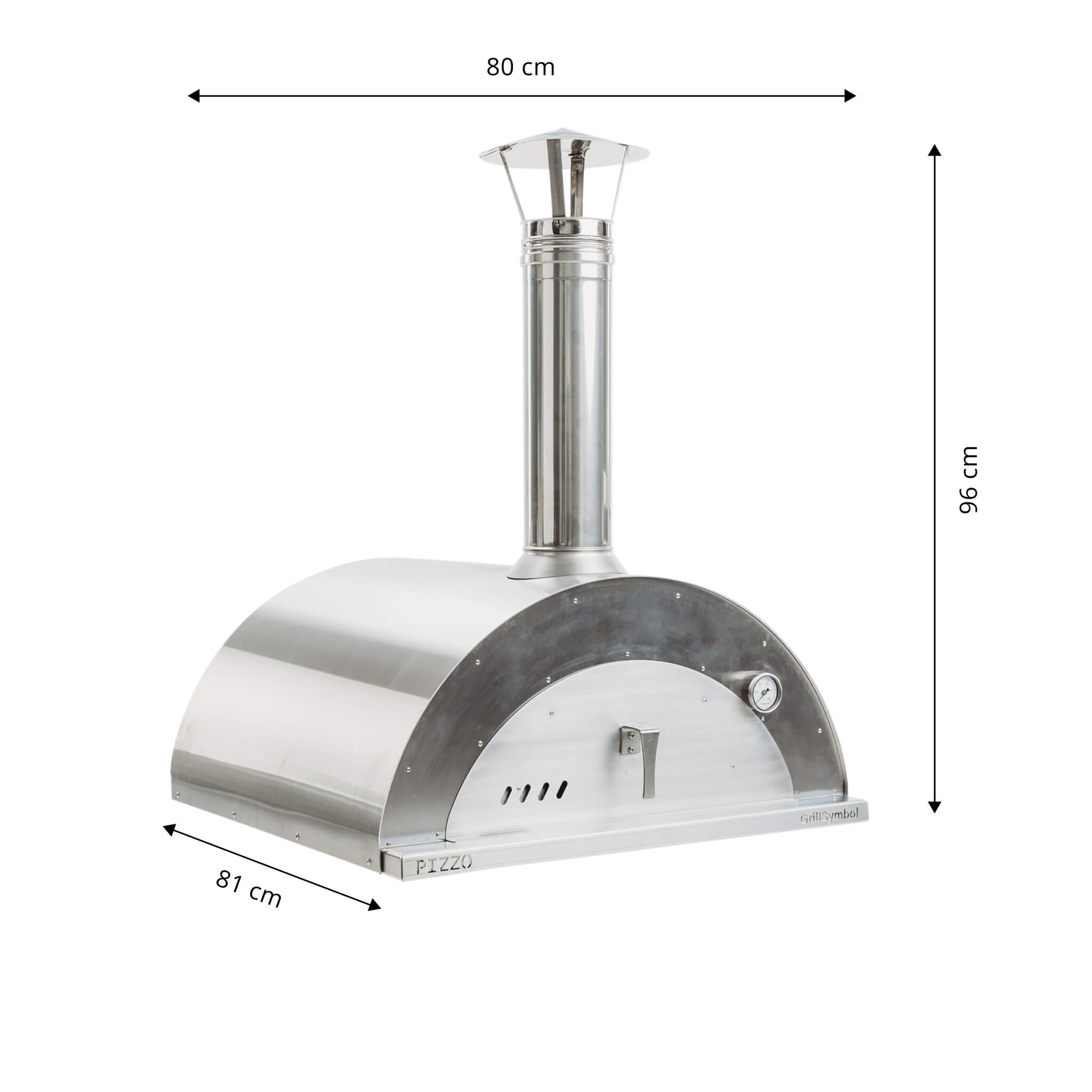 grillsymbol GrillSymbol stainless steel Wood Fired Pizza Oven Pizzo-inox