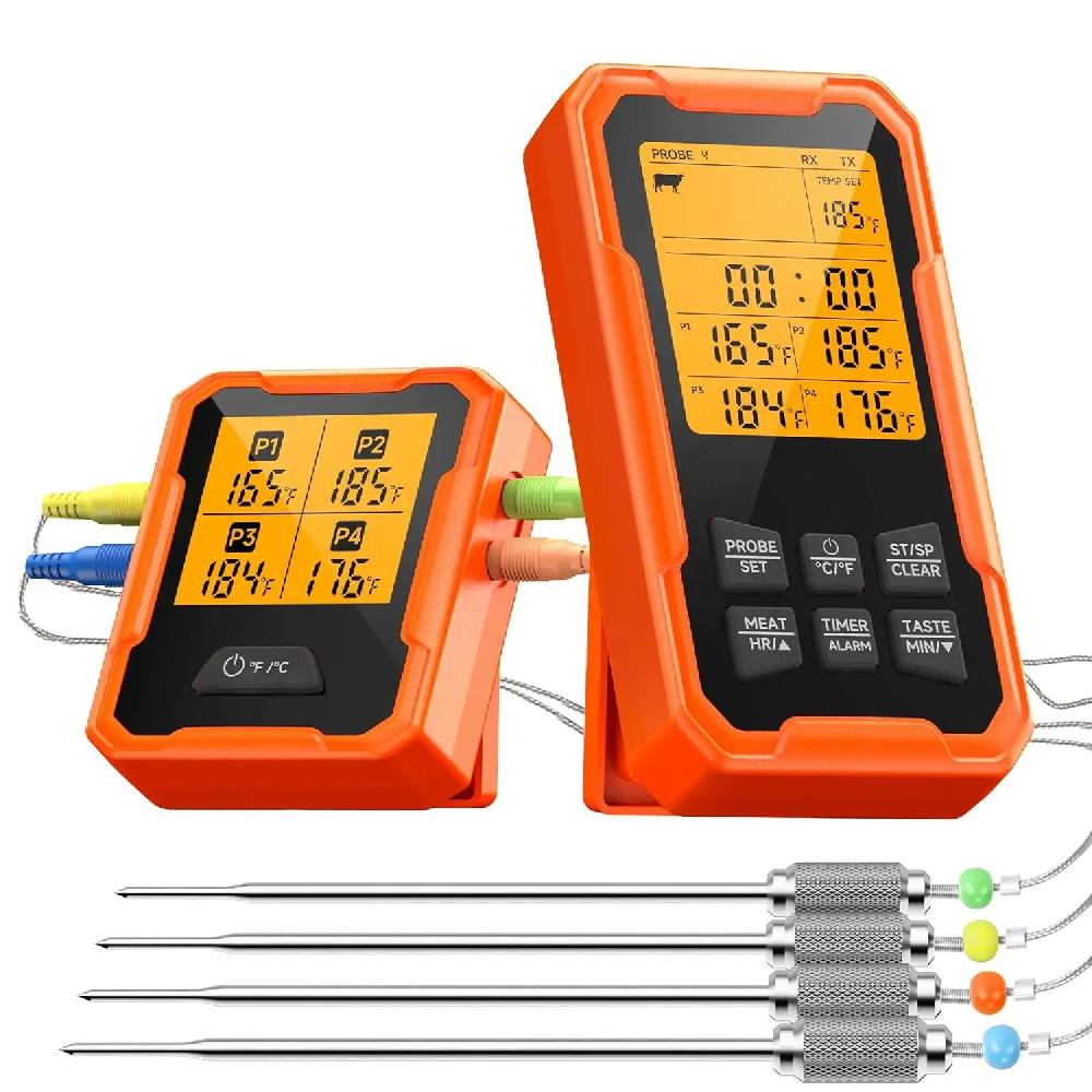 grillsymbol GrillSymbol Wireless Meat Thermometer With 4 Probes