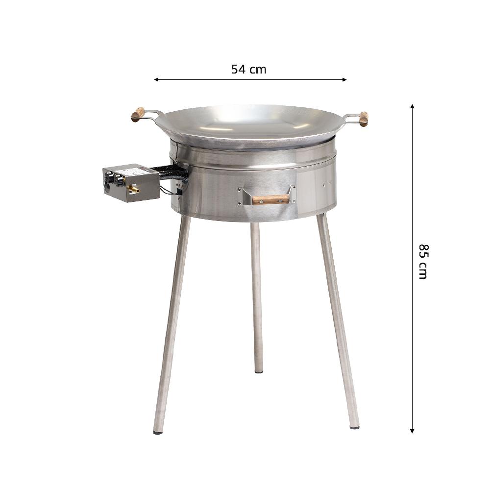 grillsymbol GrillSymbol Wok Burner Set PRO-545 inox ø 54 cm