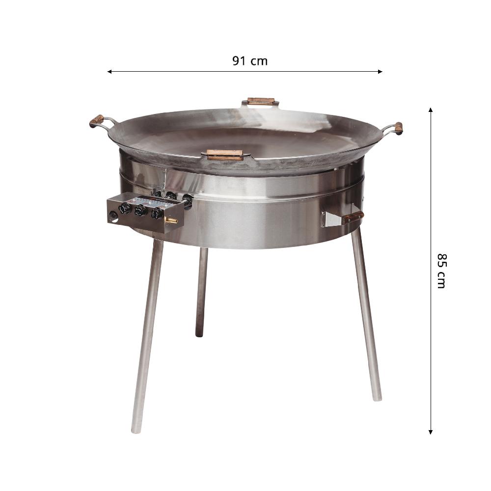 grillsymbol GrillSymbol Wok Burner Set PRO-915 ø 91 cm