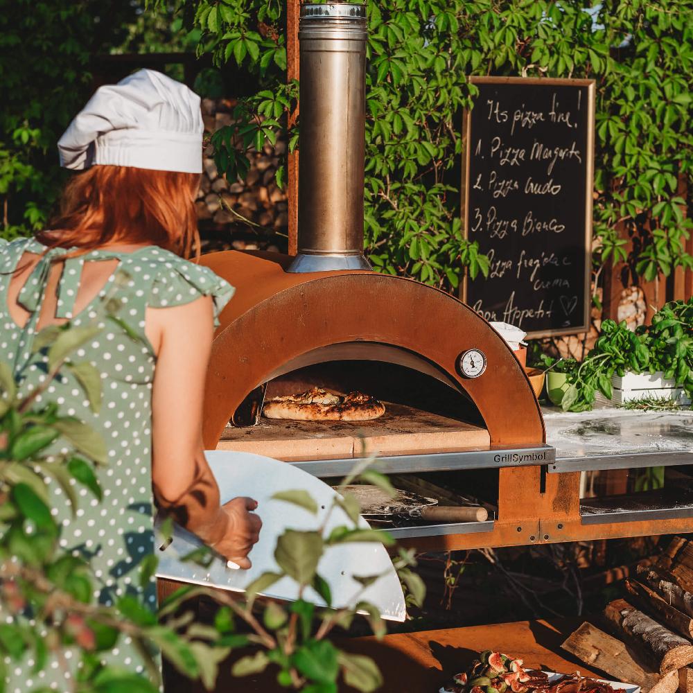 Grillsymbol GrillSymbol Wood Fired Pizza Oven With Stand And Side Table Pizzo-XL-Set SUPER PRICE