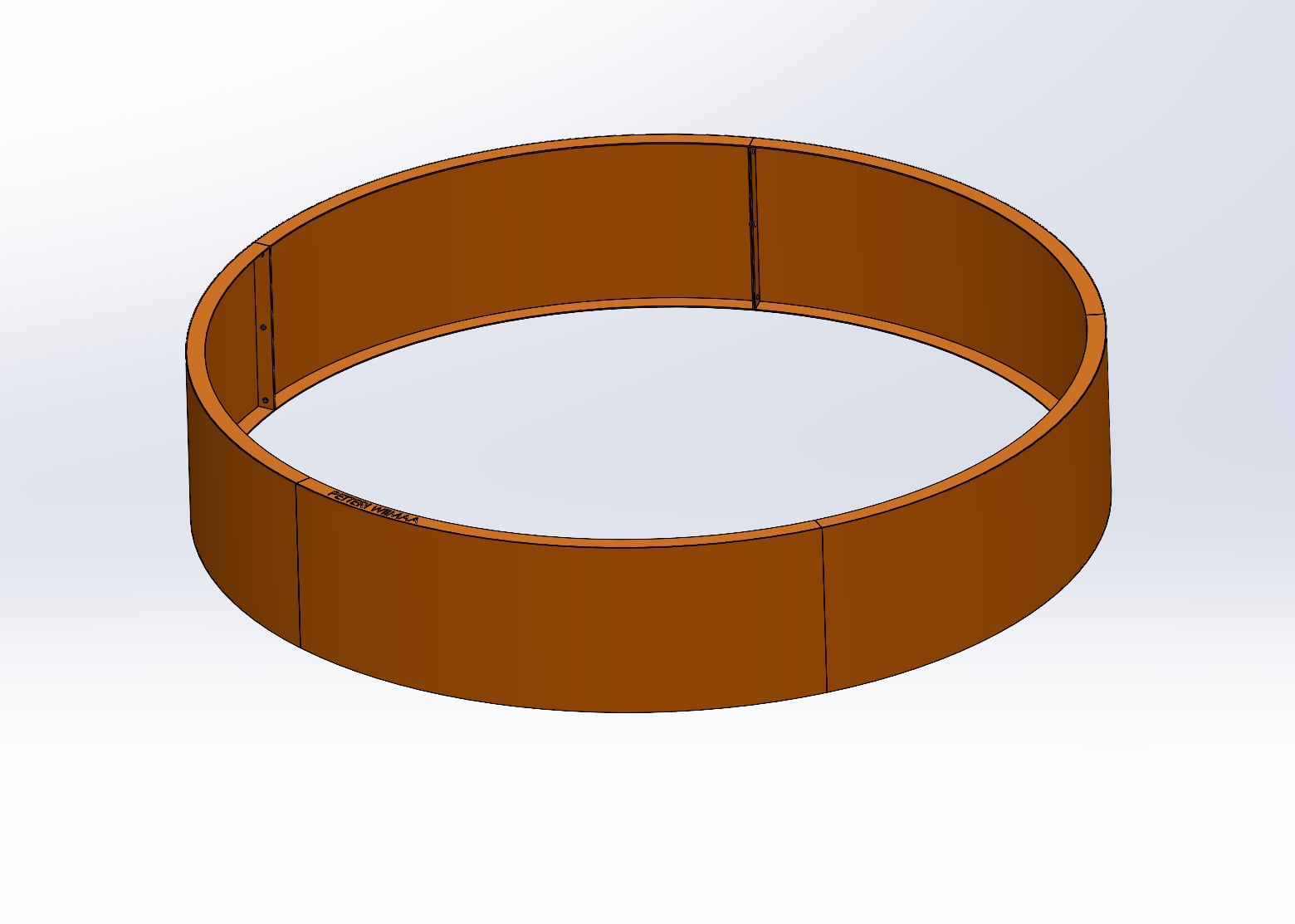 grillsymbol Petteri Wiimaa Retaining wall for Planter/Fire Pit H40 cm ø 200 cm