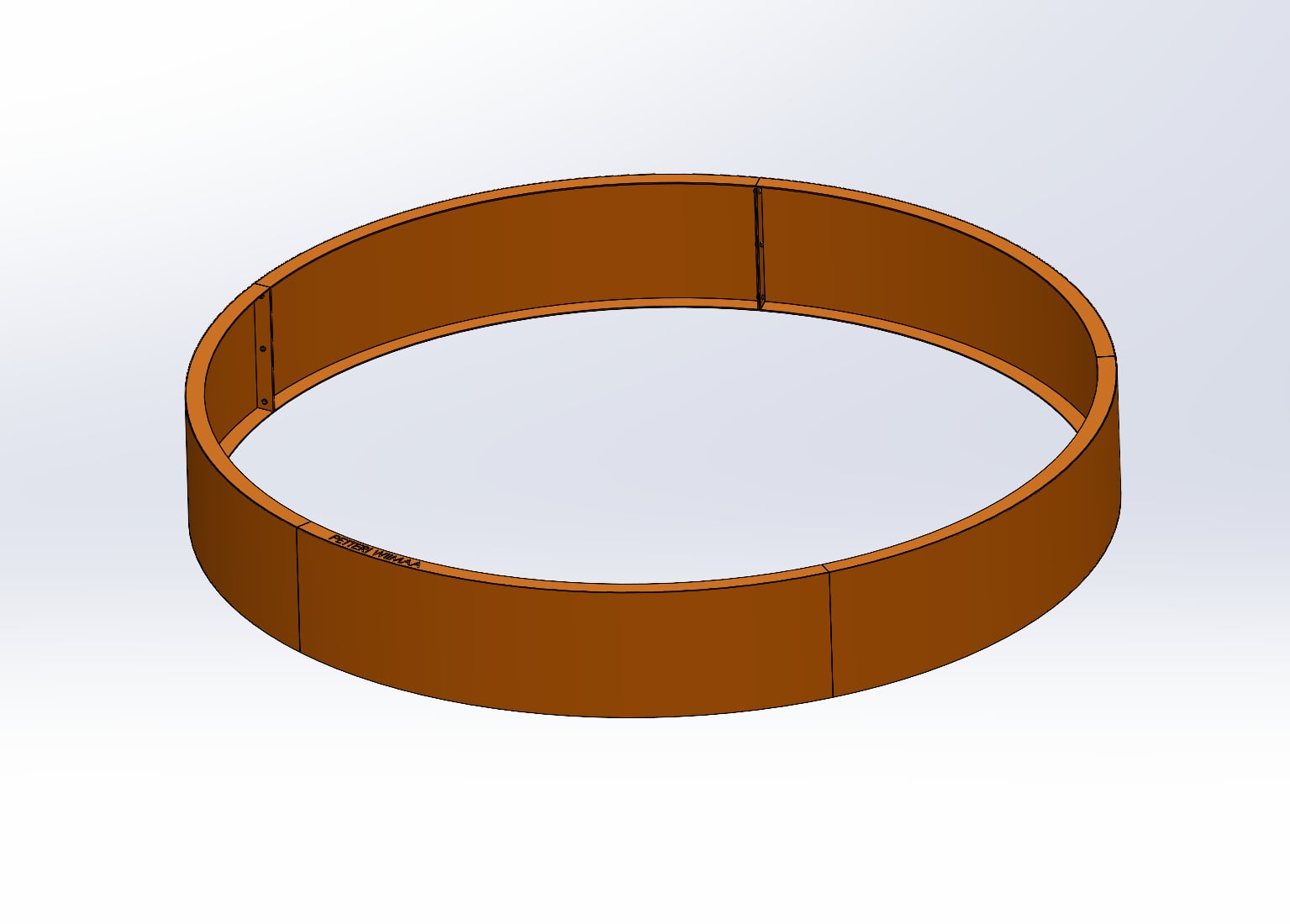 grillsymbol Petteri Wiimaa Retaining wall for Planter/Fire Pit H30 cm ø 200 cm