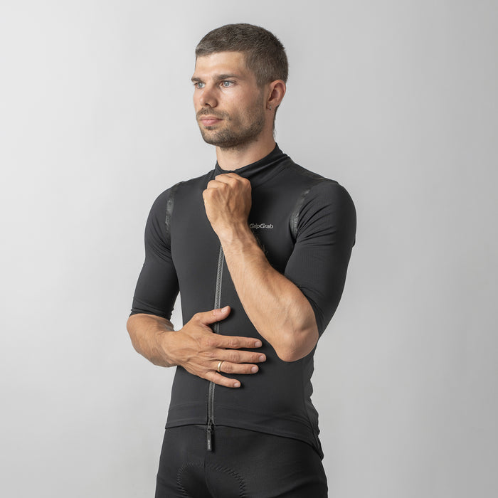 Gripgrab AquaRepel Water-Resistant Short Sleeve Jersey Black