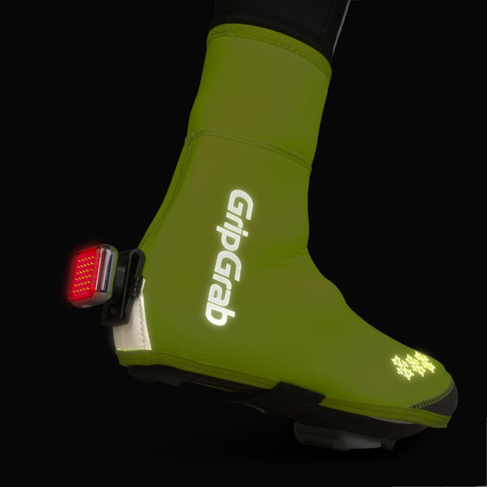 Gripgrab Arctic Waterproof Deep Winter Road Shoe Covers Yellow Hi-Vis