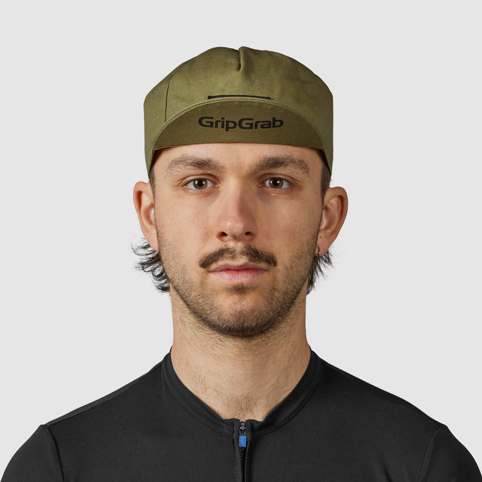 Gripgrab Classic Cotton Cycling Cap Olive Green