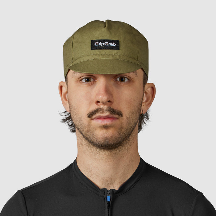 Gripgrab Classic Cotton Cycling Cap Olive Green