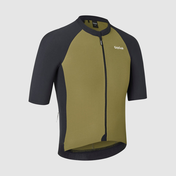gripgrab Grinta Short Sleeve Jersey Olive Green