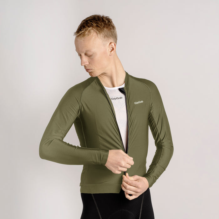 gripgrab PACR Long Sleeve Jersey Navy Blue