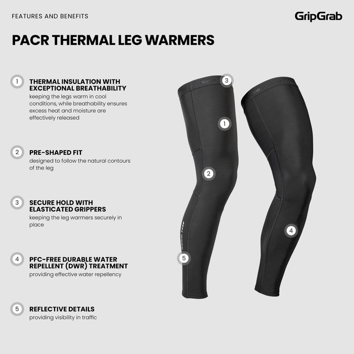 Gripgrab PACR Thermal Leg Warmers Black