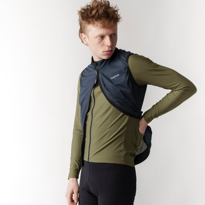 Gripgrab PACR Windproof Lightweight Vest Navy Blue