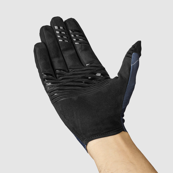 Gripgrab Rebel Full Finger Summer Gloves Navy Blue