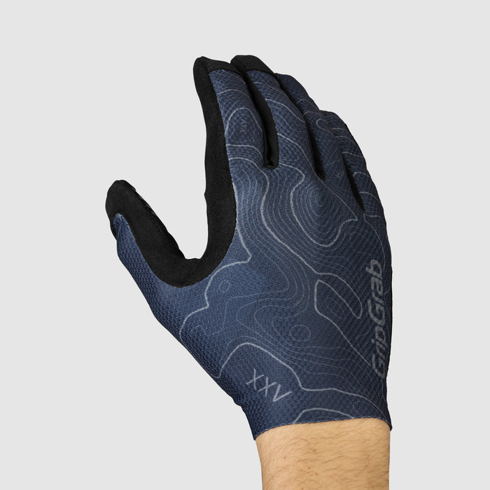 Gripgrab Rebel Full Finger Summer Gloves Navy Blue