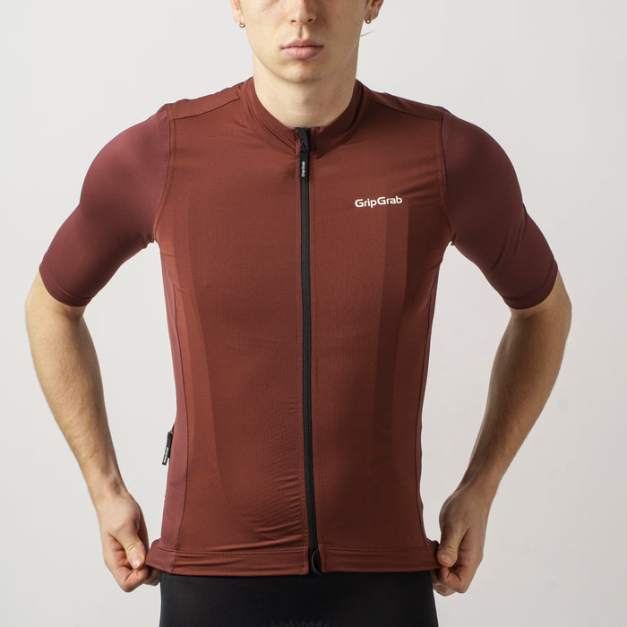 Gripgrab RIDE Short Sleeve Jersey Dark Red