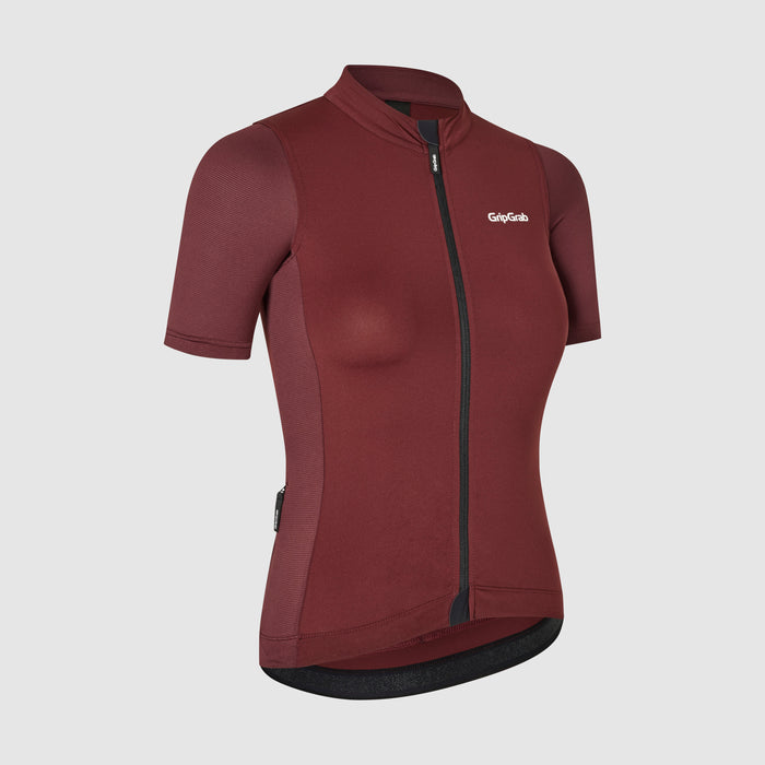 gripgrab Women's RIDE Short Sleeve Jersey Dark Red