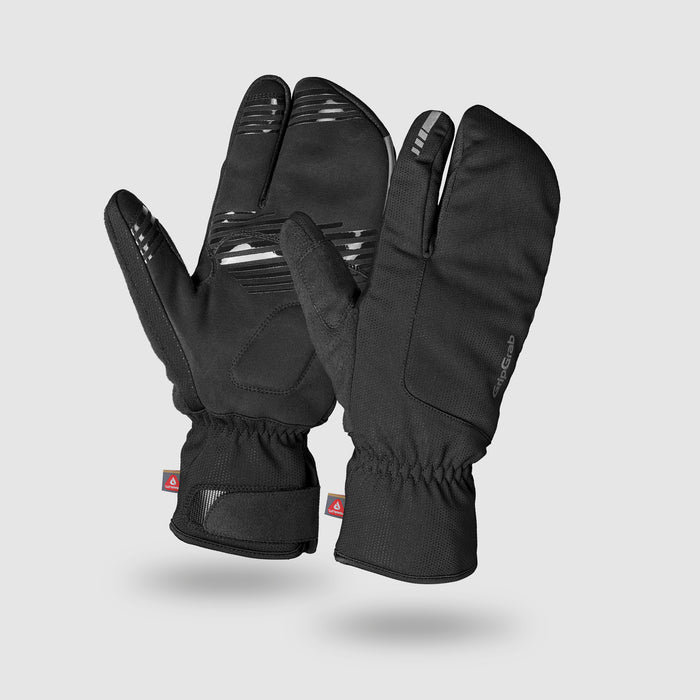 gripgrab Nordic 2 Windproof Deep Winter Lobster Gloves Black