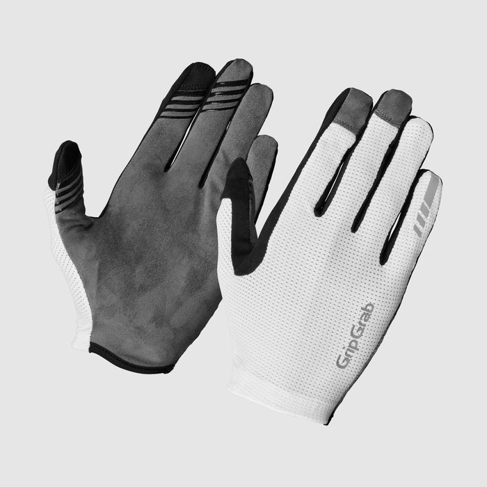 gripgrab PACR InsideGrip™ Full Finger Summer Gloves White