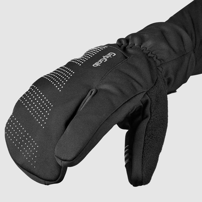 Gripgrab RIDE Windproof Deep Winter Lobster Gloves Black
