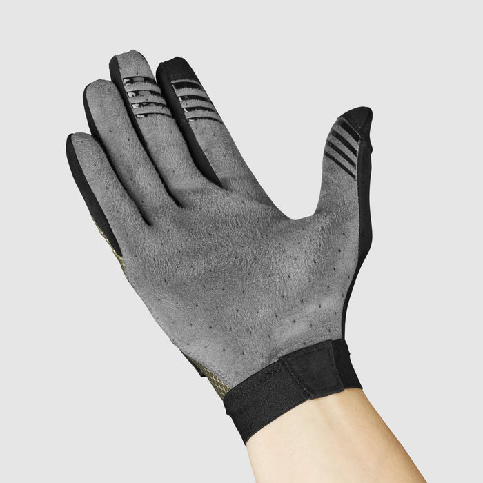 Gripgrab Vertical 2 InsideGrip™ Full Finger Summer Gloves Olive Green