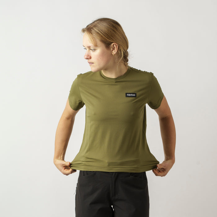 Gripgrab Women's EXPLR Technical T-Shirt Olive Green