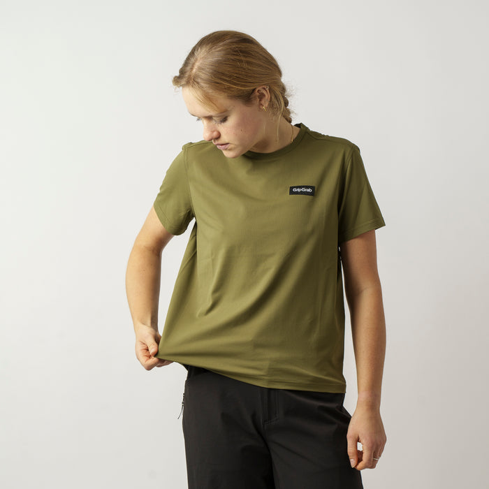 Gripgrab Women's EXPLR Technical T-Shirt Olive Green