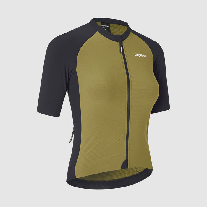 gripgrab Women's Grinta Short Sleeve Jersey Olive Green