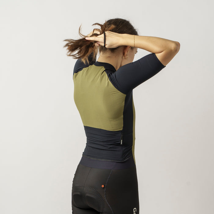 Gripgrab Women's Grinta Short Sleeve Jersey Olive Green