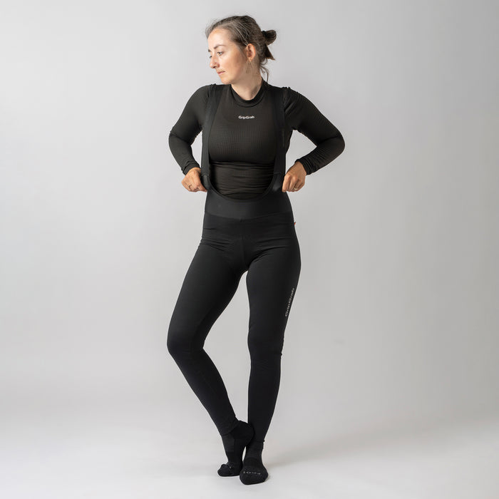Gripgrab Women's PACR Water-Resistant Bib Tights Black