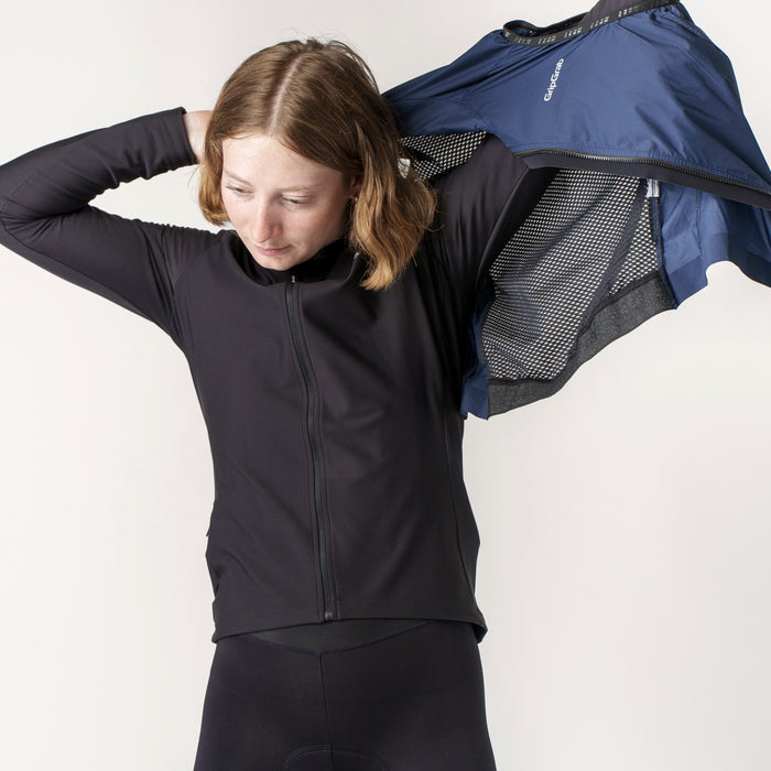 Gripgrab Women’s PACR Windproof Lightweight Vest Navy Blue