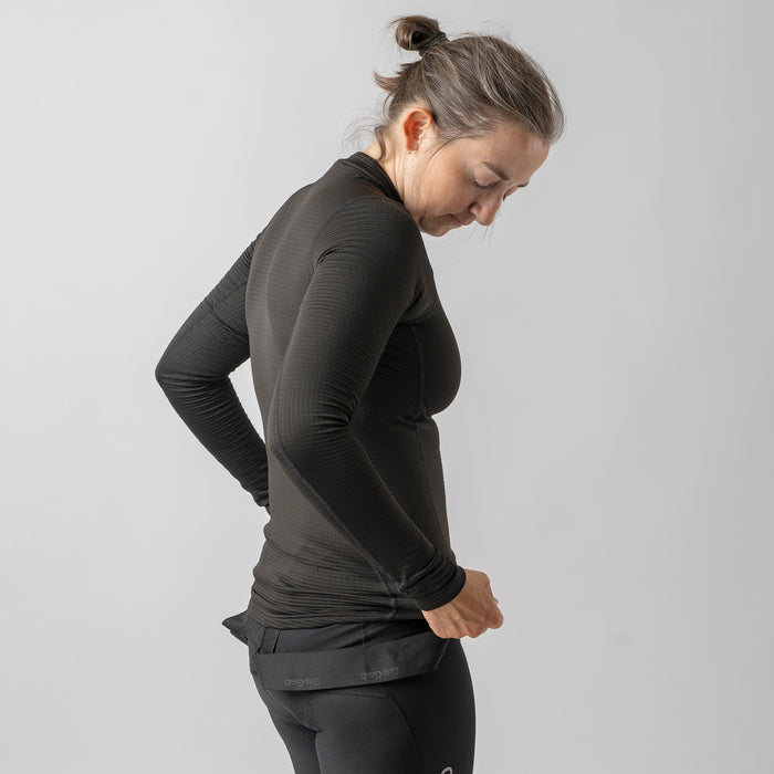 Gripgrab Women's RIDE Winter Long Sleeve Base Layer Black