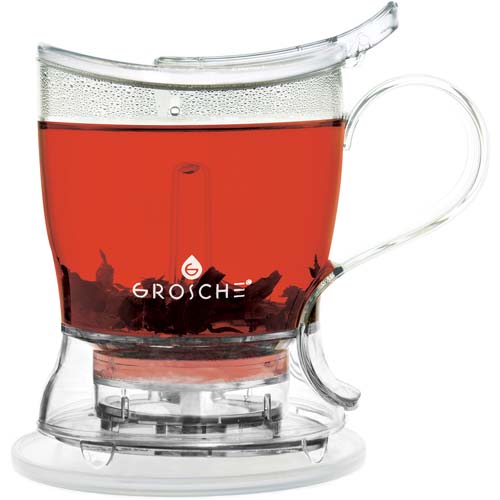 grosche ABERDEEN Easy Pour Tea Steeper Tea Maker Bottom Dispensing Teapot - 34 fl. oz / 1000mL Capacity Clear grosche ABERDEEN Easy Pour Tea Steeper Tea Maker Bottom Dispensing Teapot - 34 fl. oz / 1000mL Capacity Clear
