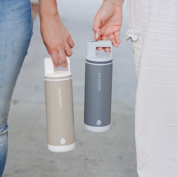 Grosche ALPINE Flip 'N Sip Insulated Water Bottle With Straw 20oz